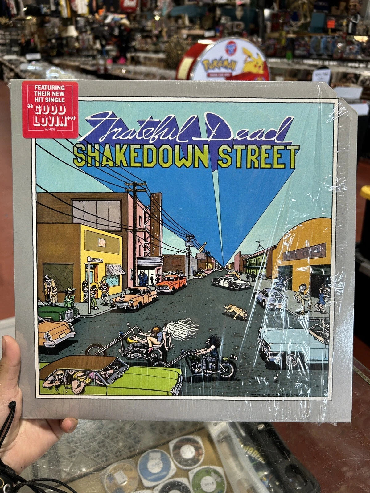 GRATEFUL DEAD Shakedown Street LP ARISTA AB 4198 STEREO 1978 Hype stickers