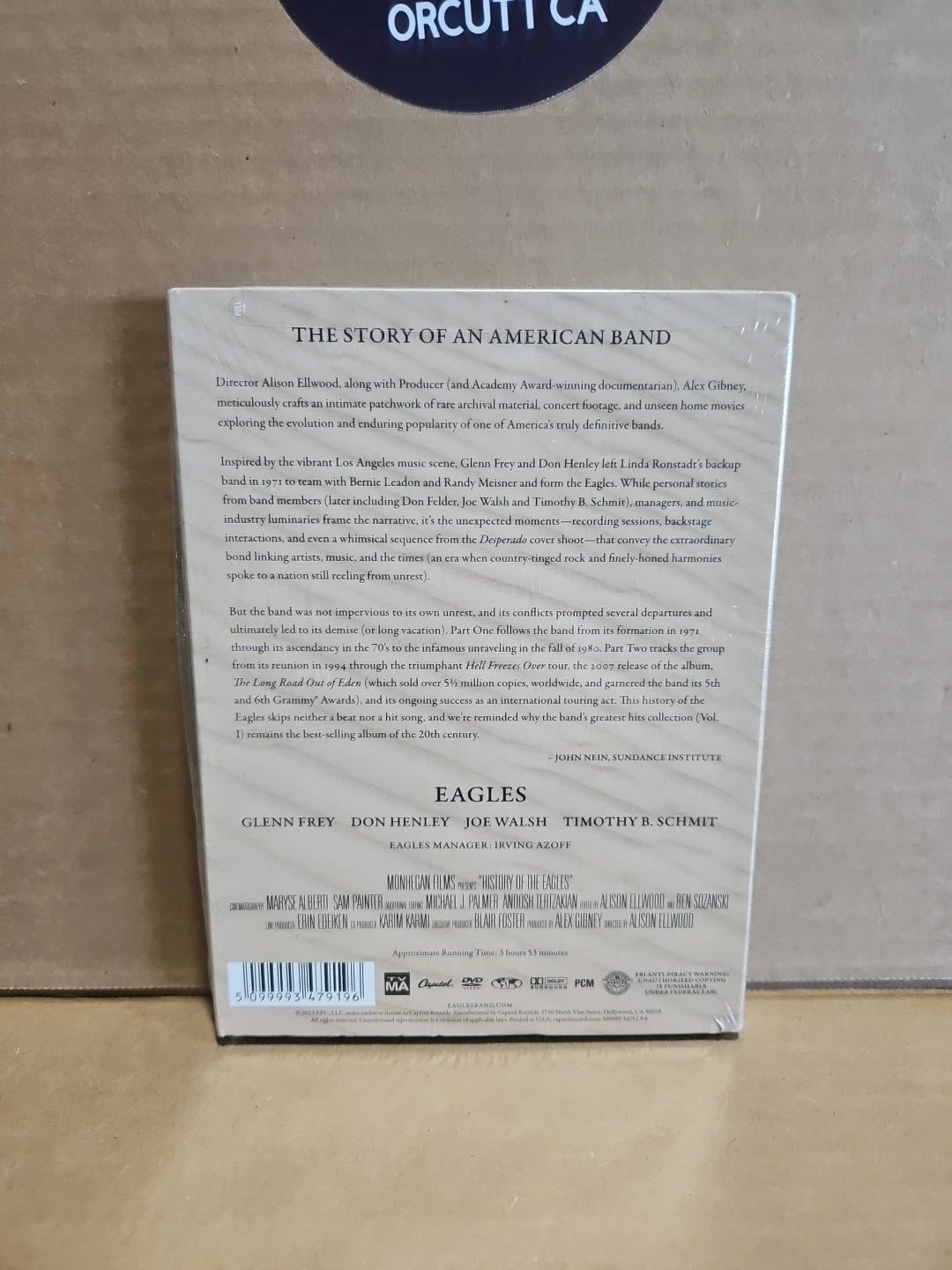 History of the Eagles 3 DVD Set 2013 Documentary & 1977 Live Concert