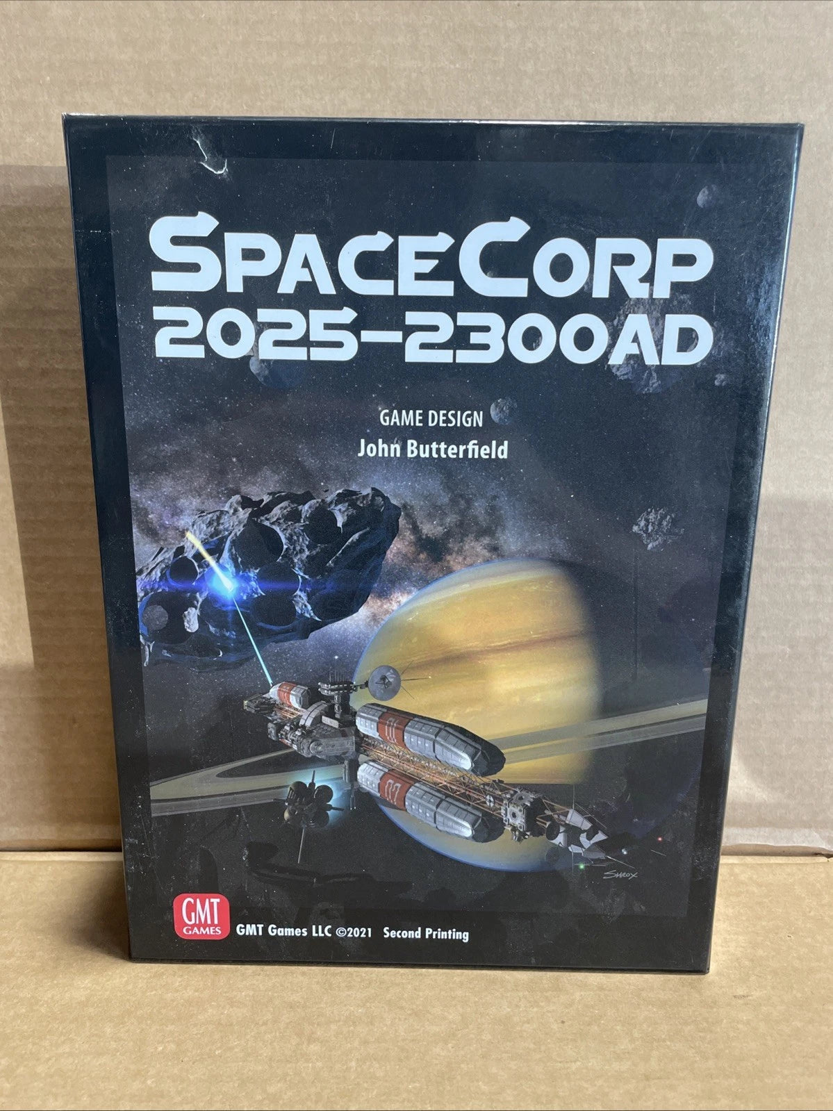 GMT Games SpaceCorp 2025-2300AD 2nd Printing + SpaceCorp Ventures Expansion