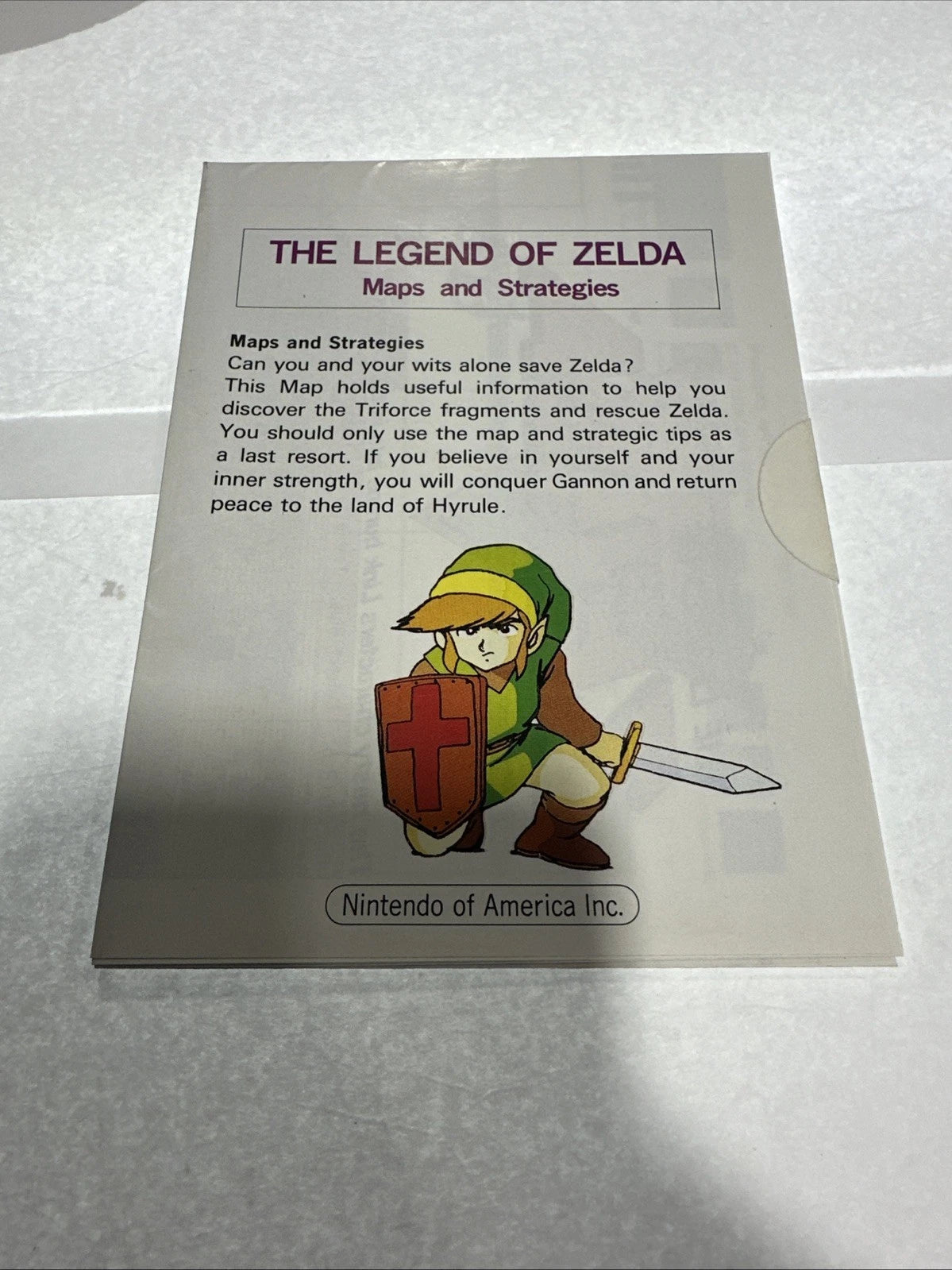 The Legend of Zelda New Nintendo NES Factory Gold Label 1987 SEALED MAP