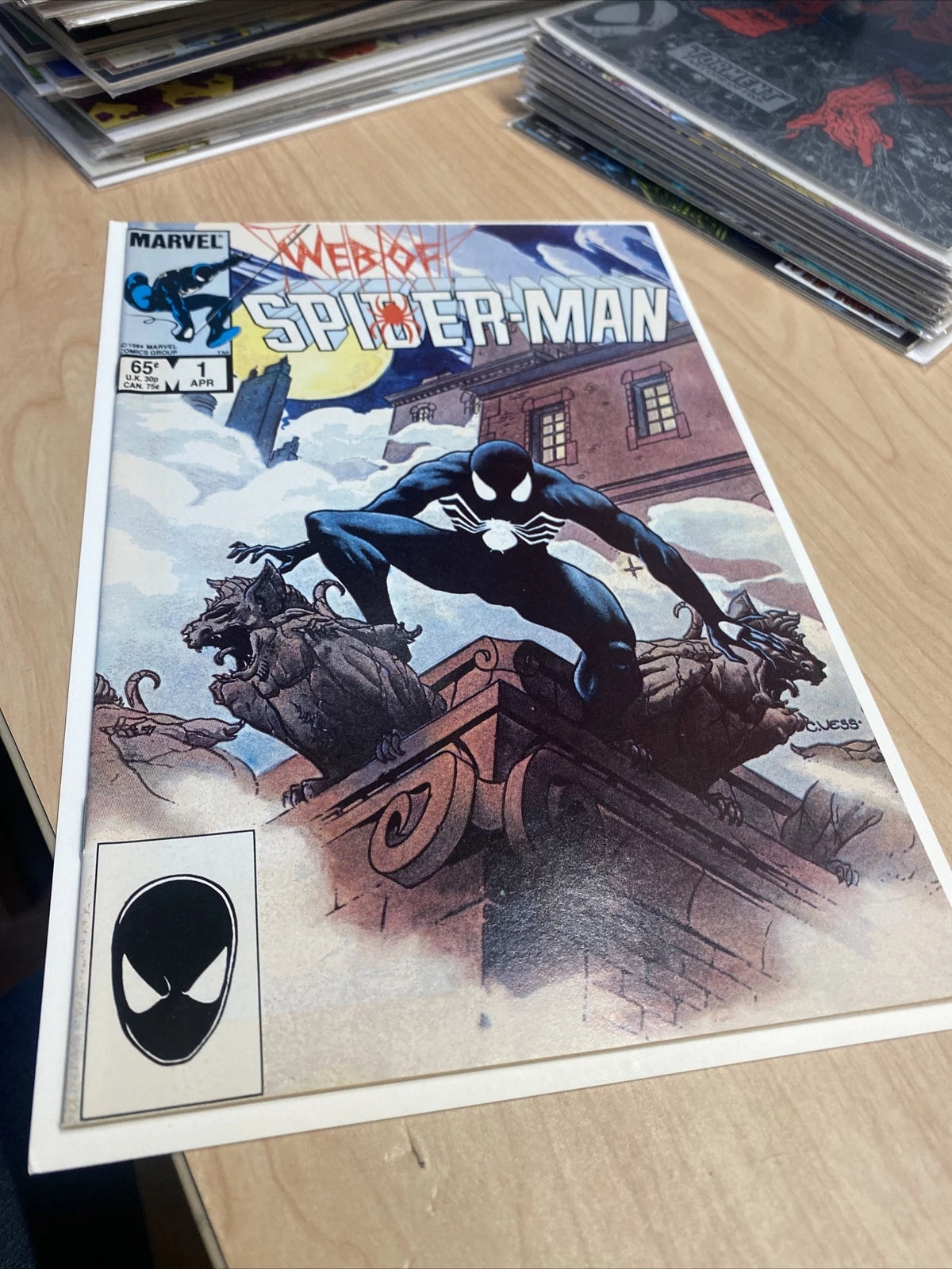 Vintage Web of Spider-Man #1 April 1984 Black Costume 1st appearance