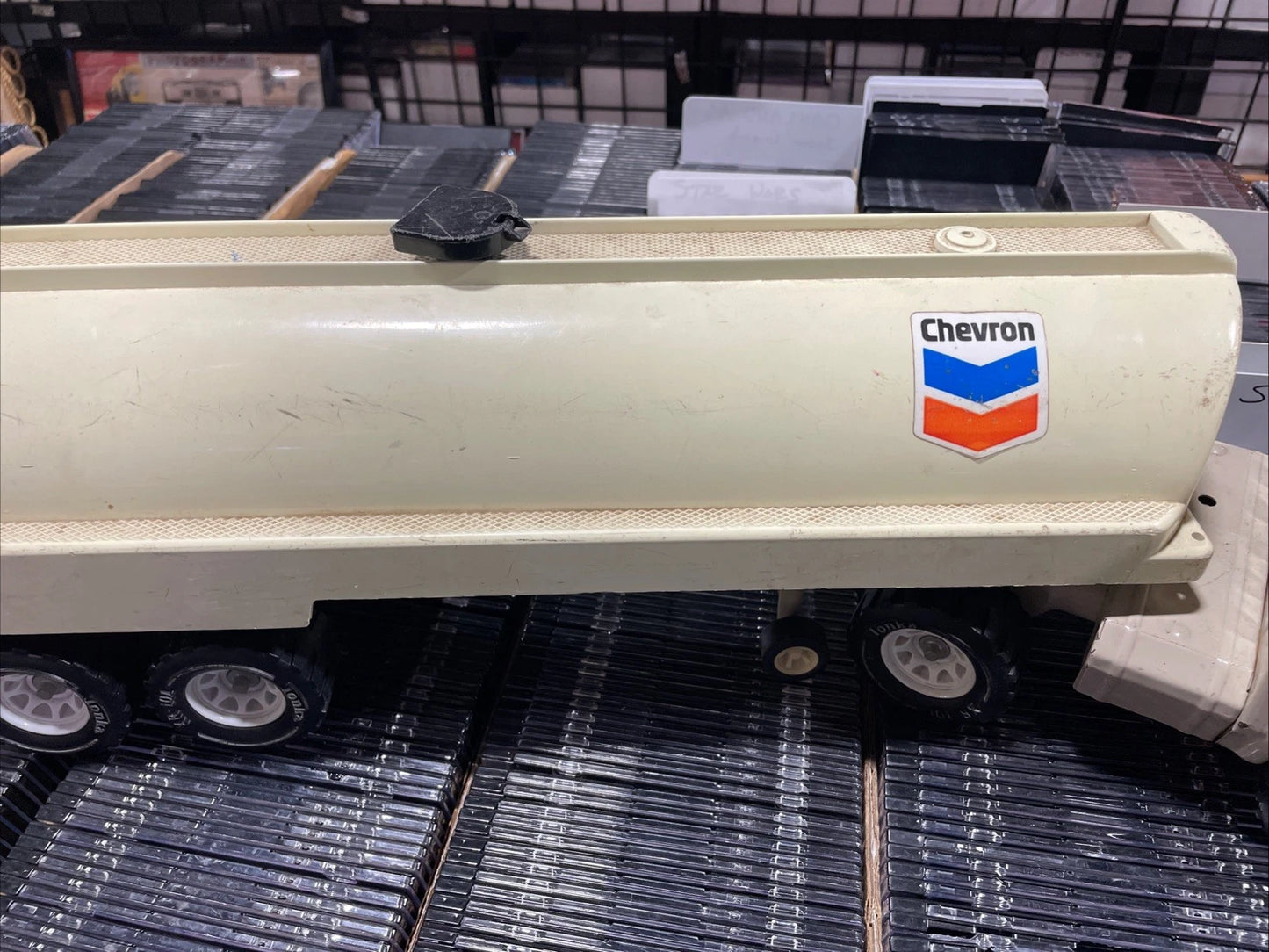 1970s Tonka Chevron Tanker Truck - Large, in Great Shape, & RARE Holds Water