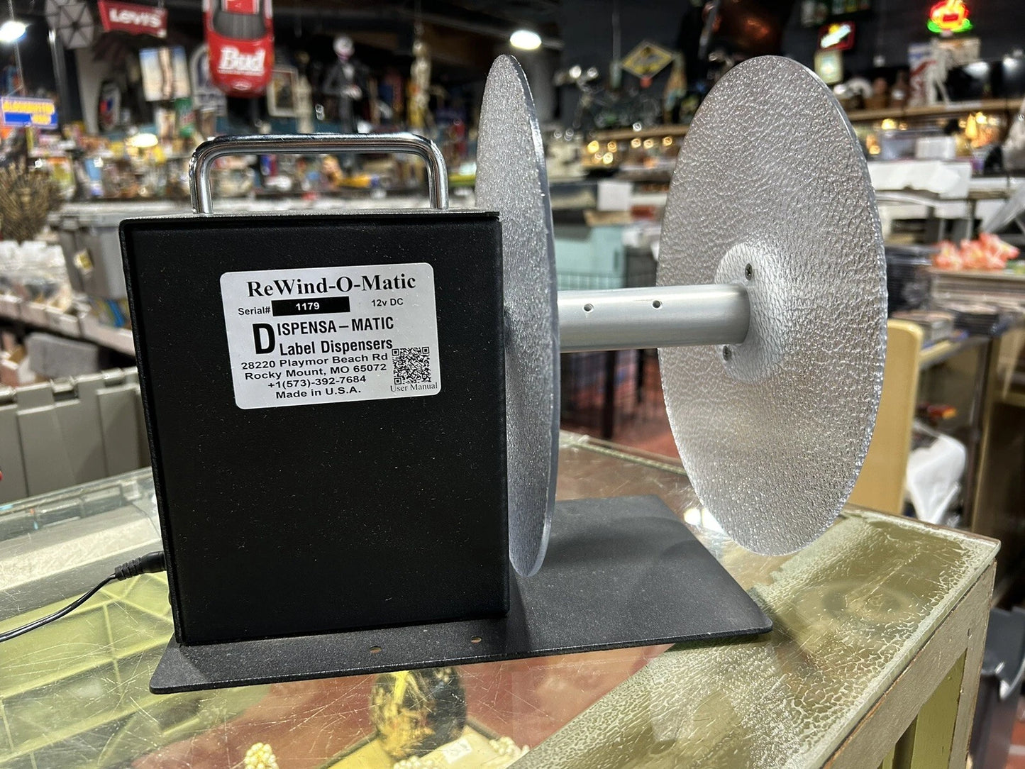 DISPENSA-MATIC LABEL DISPENSER 1179 WORKING
