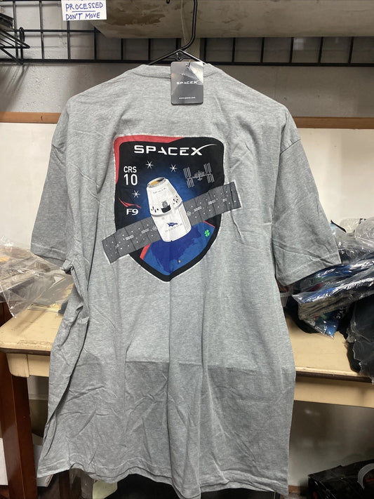 SpaceX Authentic Company Mission TShirt CRS10, Falcon 9 Dragon Employee Giveaway