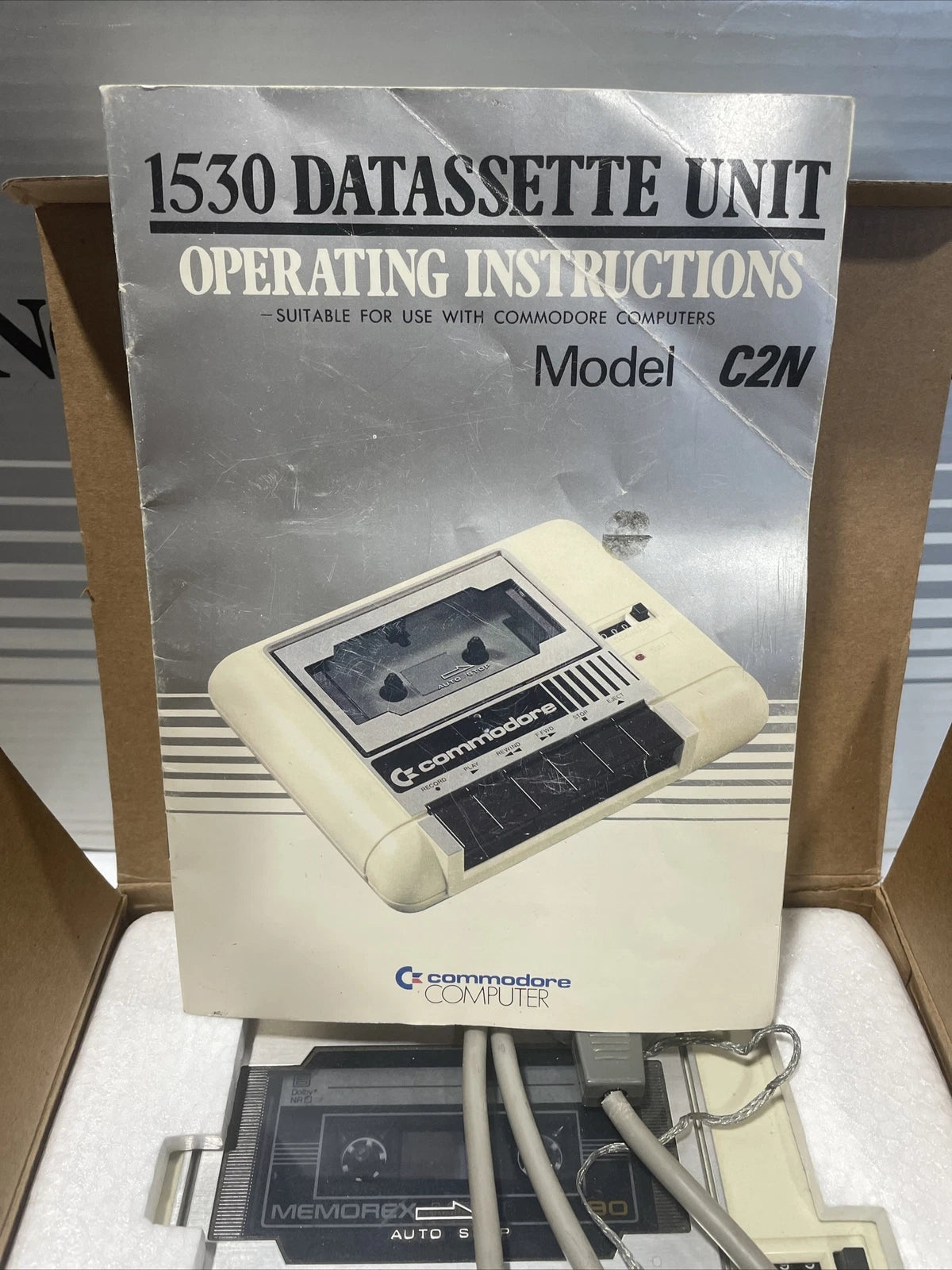 Commodore 1530 Datassette Unit Model C2N + Commodore Single Floppy Disk