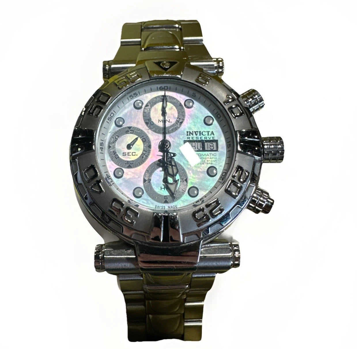 Invicta Subaquatic Abalone Dial Day Date Steel 47mm Automatic Watch Model 10479