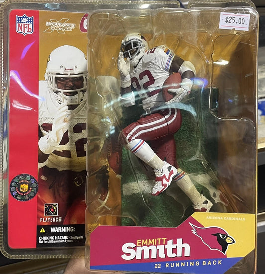 McFarlane's Series 6 Emmitt Smith Arizona Cardinals Action Figure #22 New