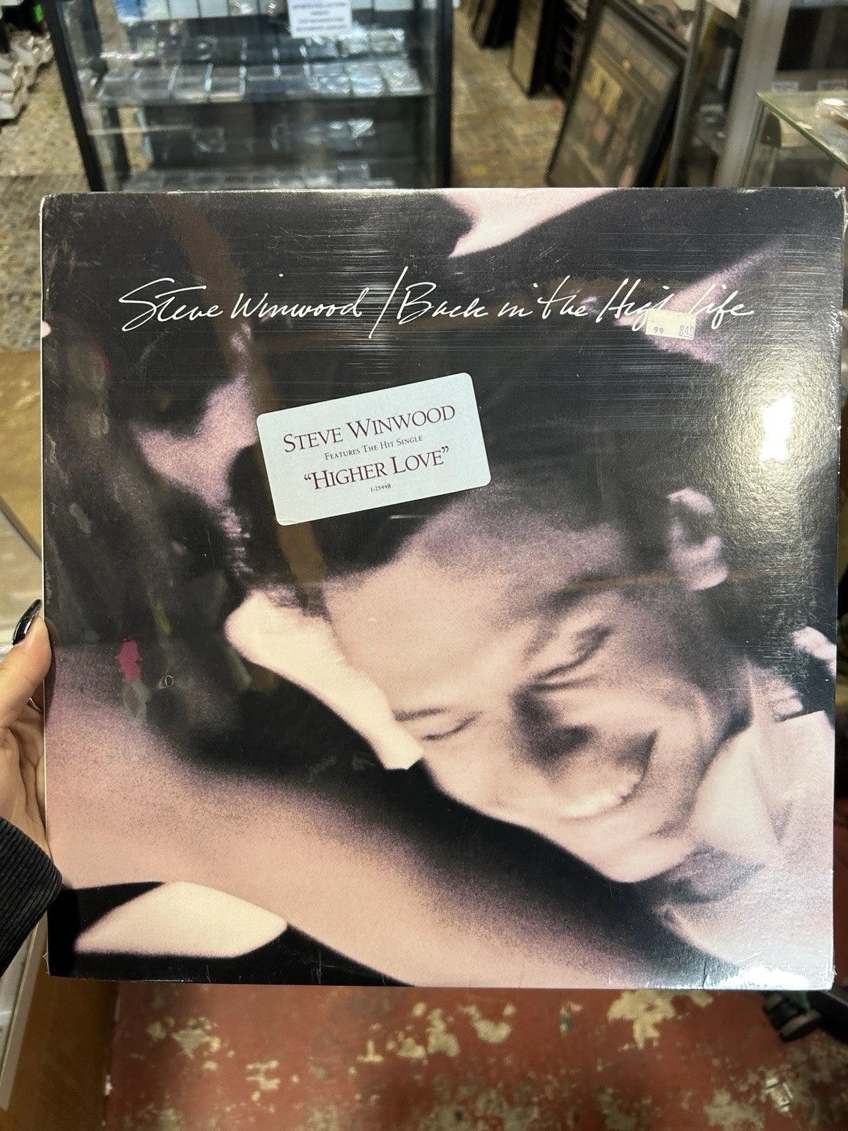 Record Steve Winwood Back in the High Life 1986 Island 1-25448 New Sealed Hype