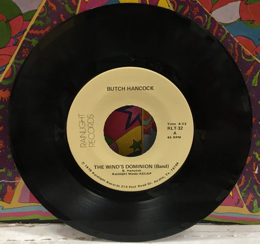 Butch Hancock The Wind’s Dominion 7” Single RLT-32