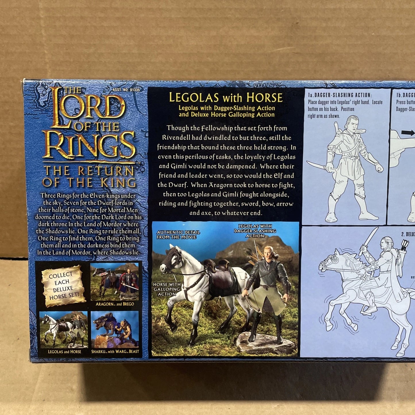 ToyBiz The Lord of the Rings Return of the King - Legolas with Horse Deluxe Set