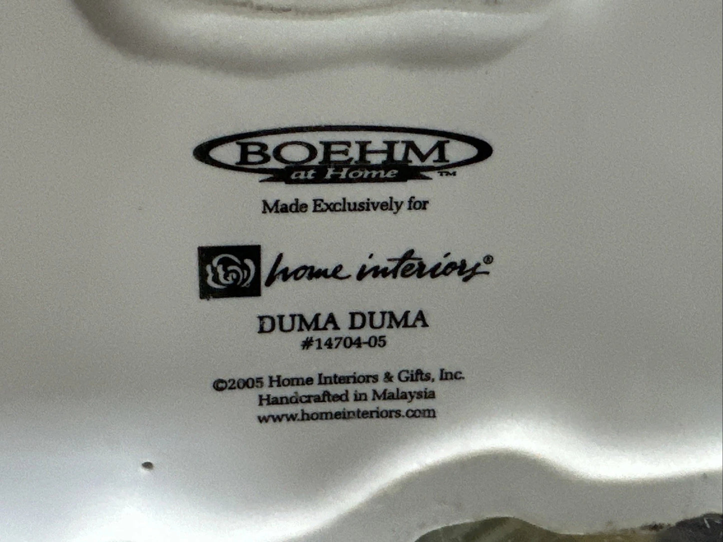 Home Interior 1470405 DUMA Sculpture 2005 Cheetah Porcelain Figurine RARE