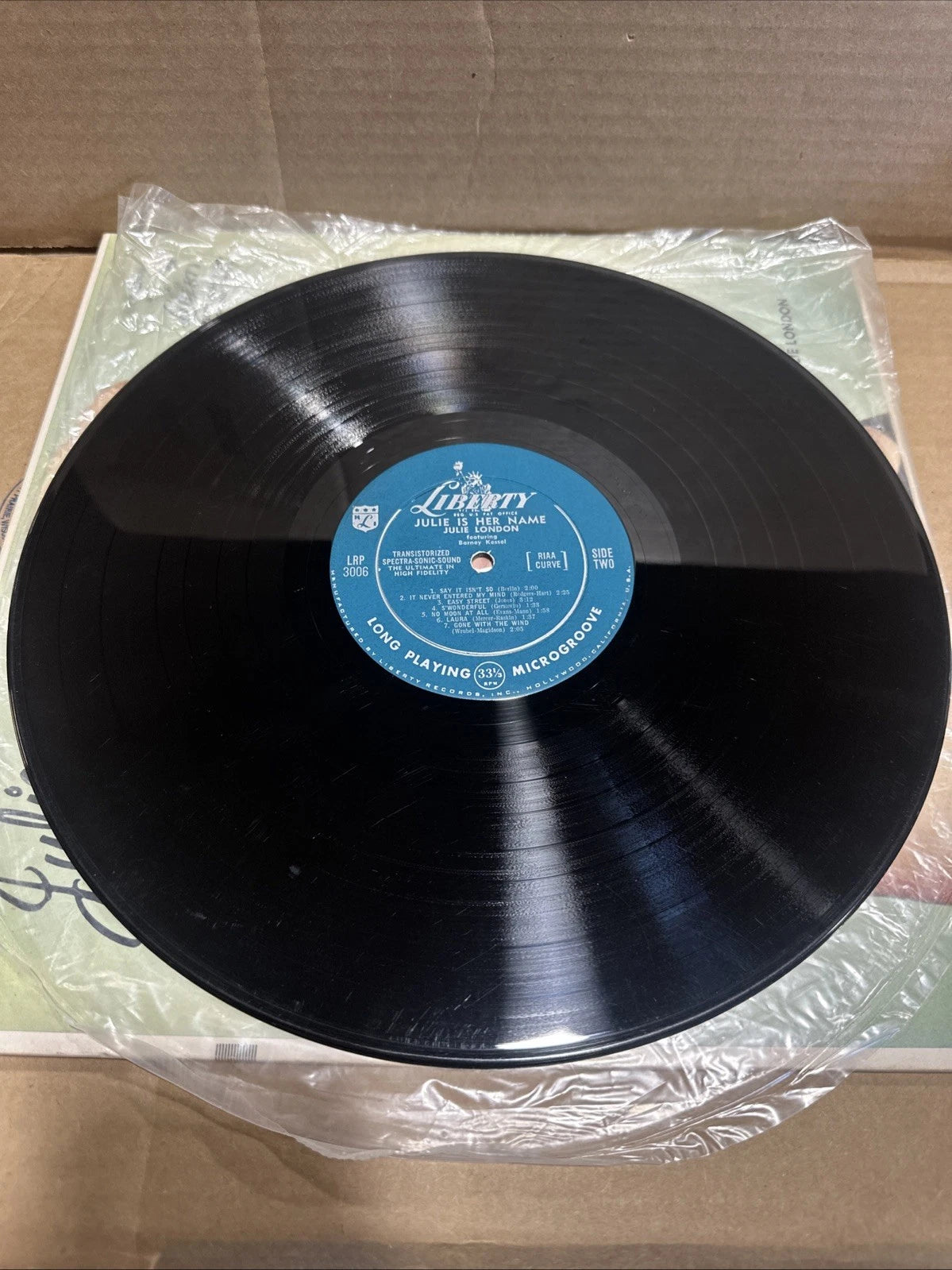 JULIE LONDON: JULIE IS HER NAME: Liberty LRP 3006: 1st Mono Press Debut LP: vg++
