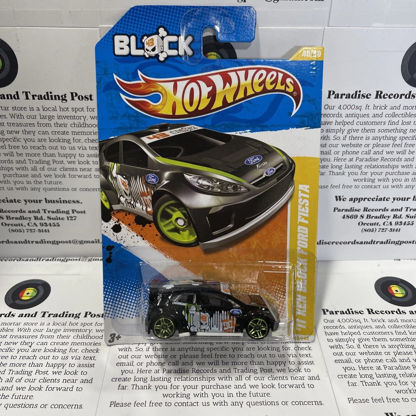 Hot Wheels 2011 Ken Block Ford Fiesta New Models T9710 40/244 Black & White
