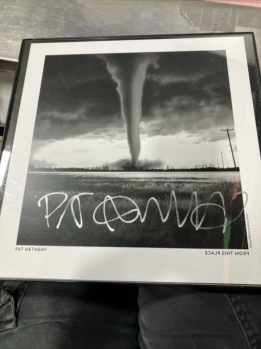 Pat Methany From This Place signed picture - NOT ACTUAL VINYL JACKET