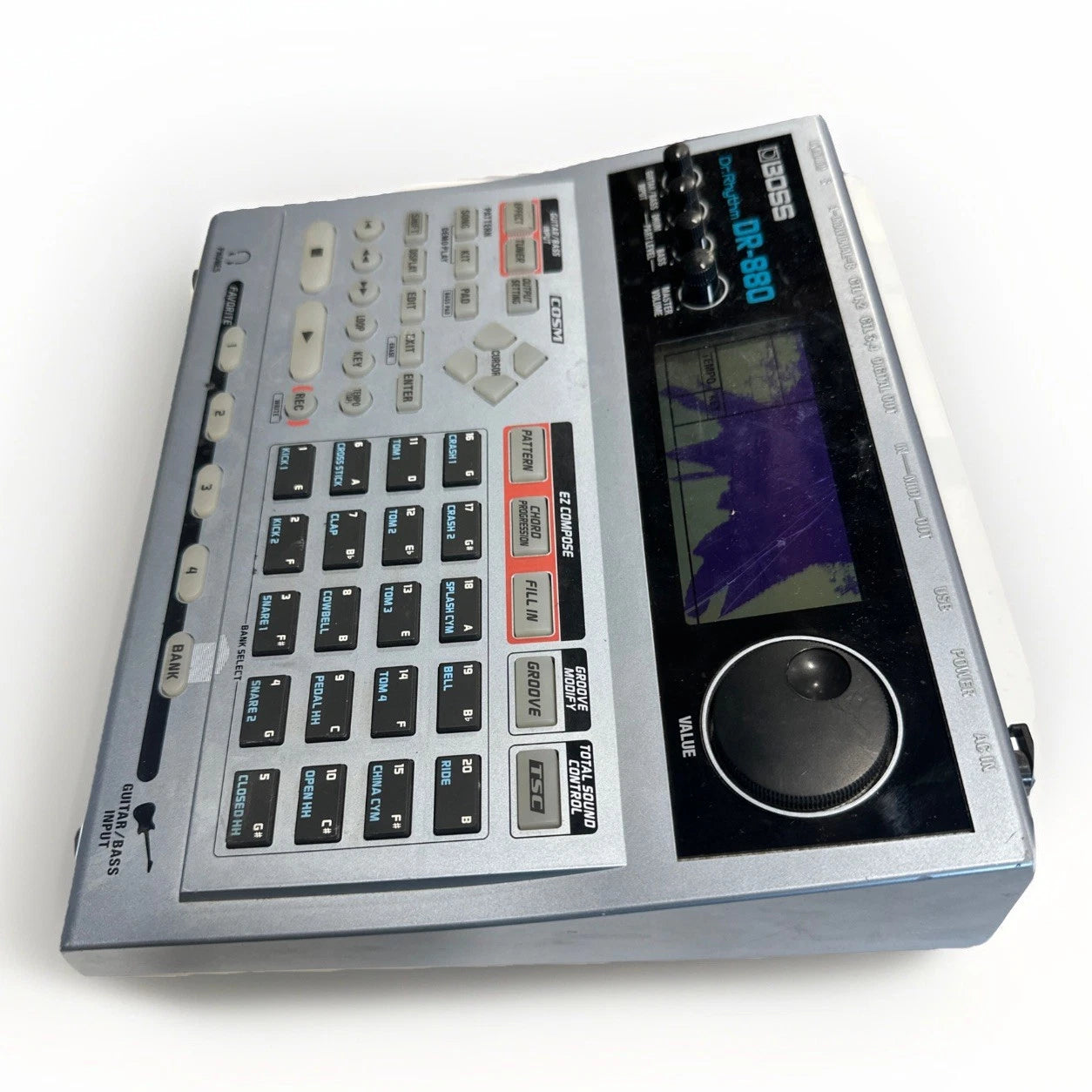 Boss DR-880 Dr Rhythm Drum Machine Percussion Bass SRX Roland Beats Needs Screen