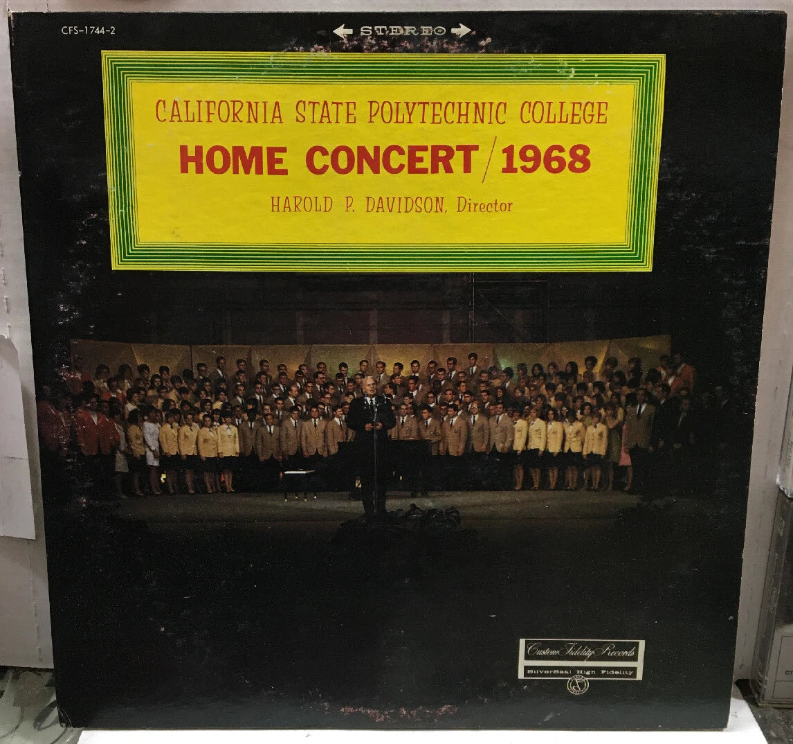California State Polytechnic College Home Concert 1968 Record