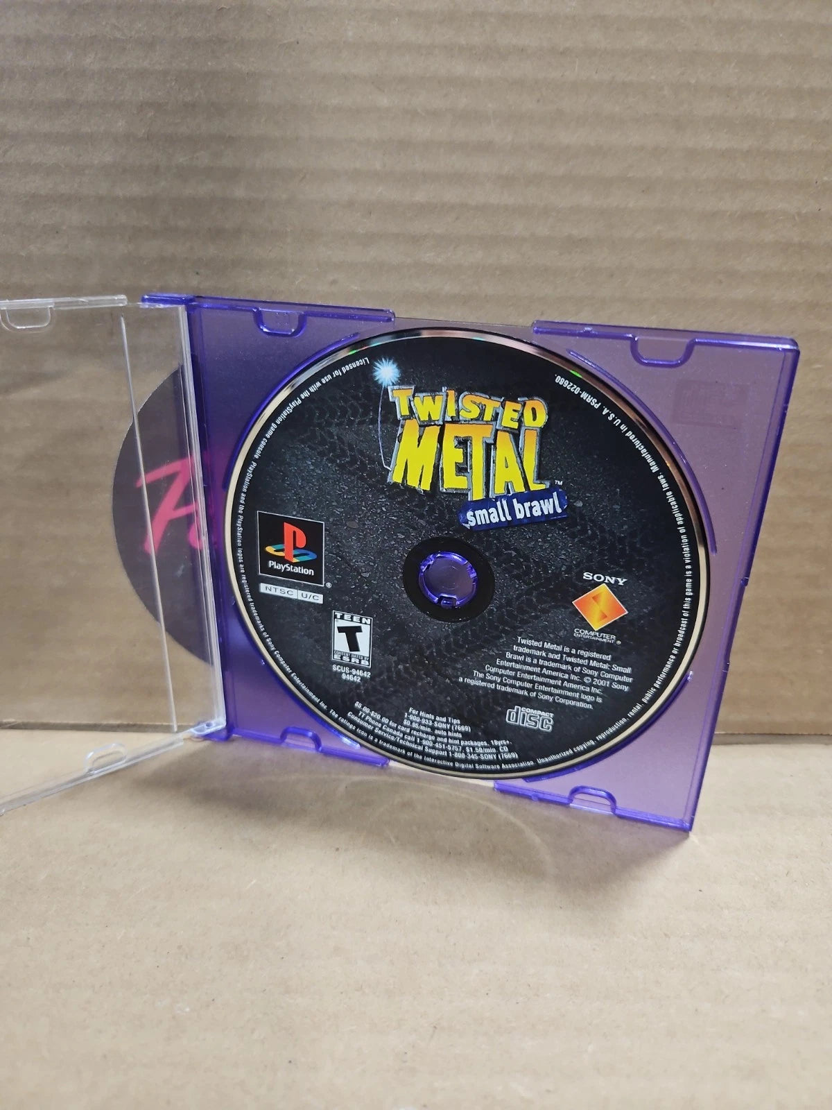 Twisted Metal: Small Brawl (Sony PlayStation 1, 2001) PS1 Disc Only Tested