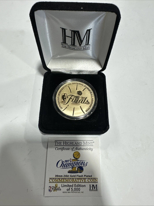 Limited Edition Golden State Warriors 2022 NBA Finals Champions Gold Mint Coin