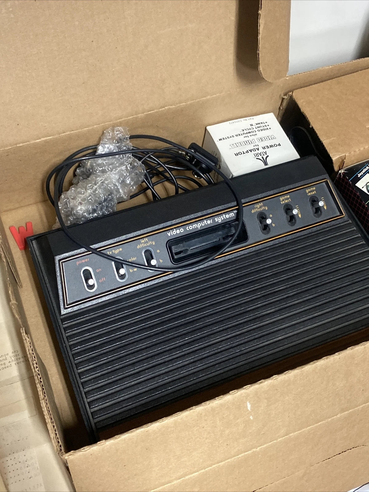 Atari Video Computer System CX-2600 Factory Reconditioned Complete NEAR MINT