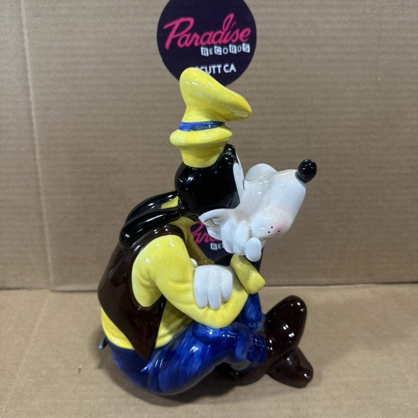 Vintage Schmid Disney Goofy Music Box “Jolly Good Fellow” Hand Painted