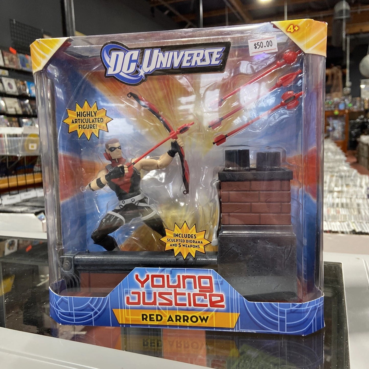 DC Universe classics Young Justice Red Arrow Diorama Mattel 2011 matty collector