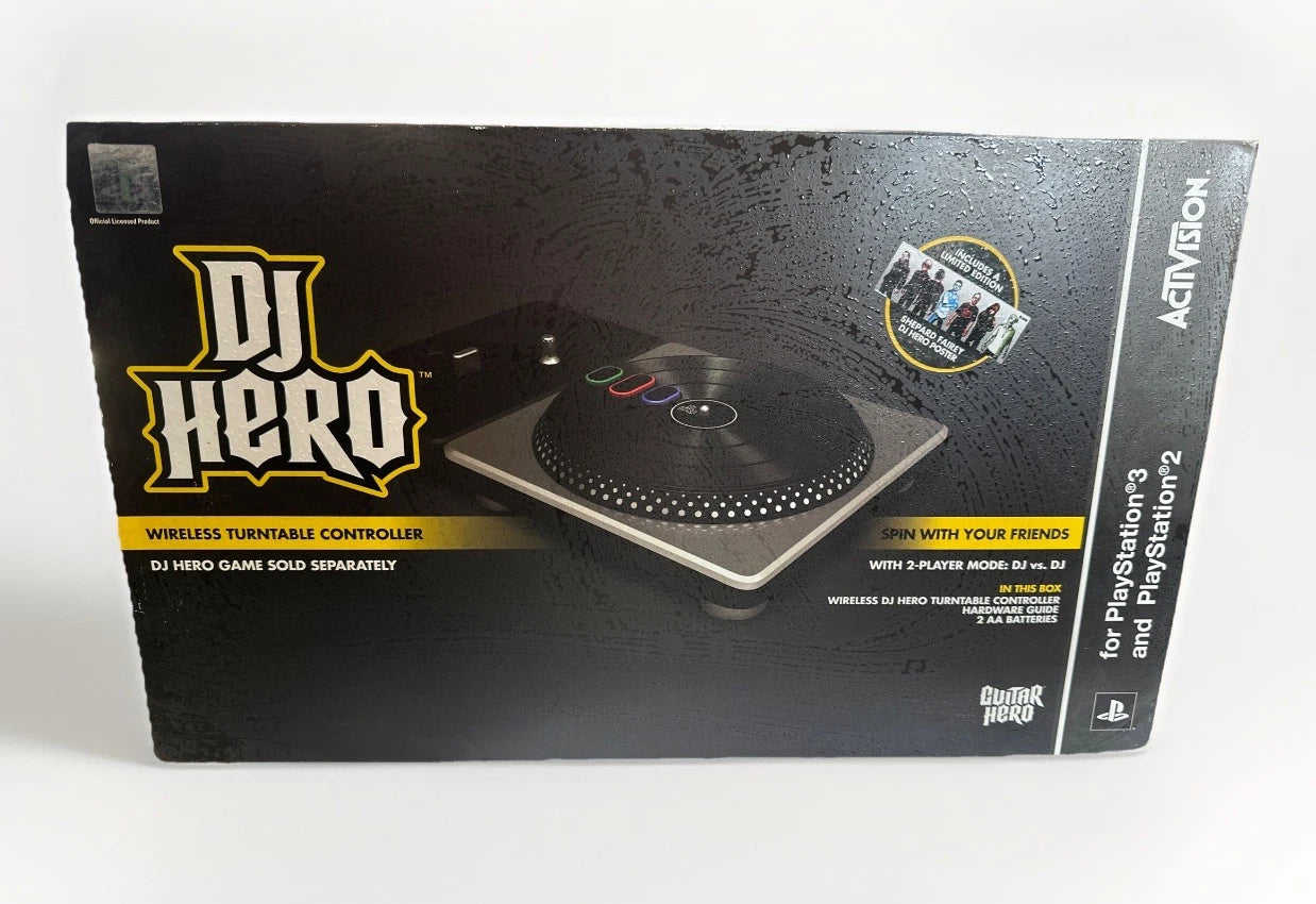 RARE DJ Hero- Sony PlayStation 2 & 3 Complete game SEALED