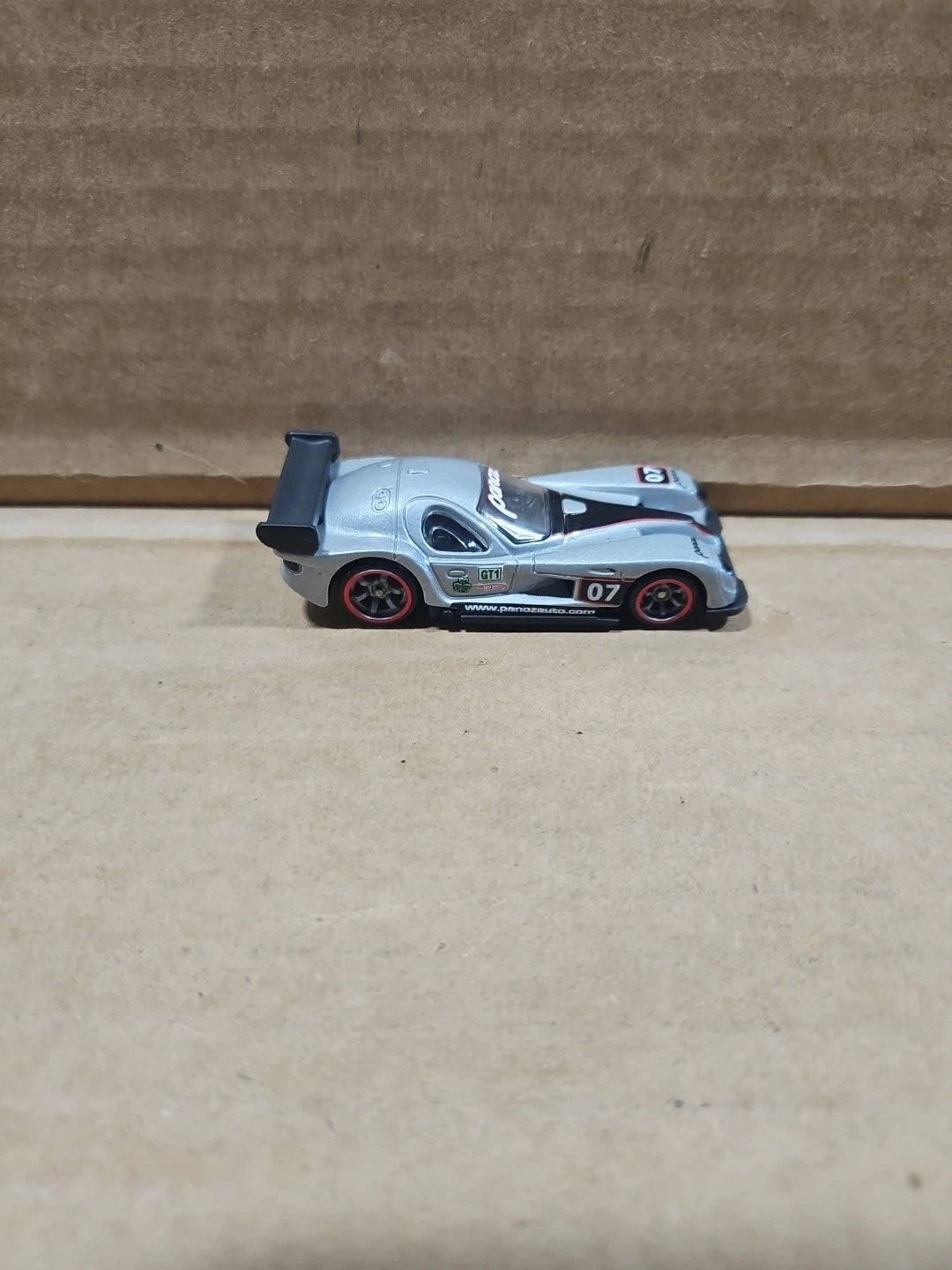 Hot Wheels Speed Machines SILVER Panoz GTR-1 Red Line 1:64 Scale