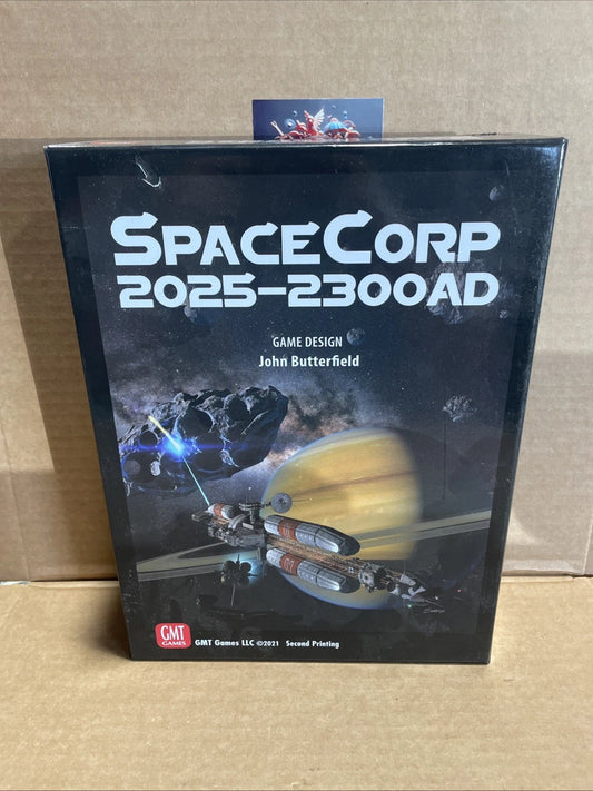 GMT Games SpaceCorp 2025-2300AD 2nd Printing + SpaceCorp Ventures Expansion