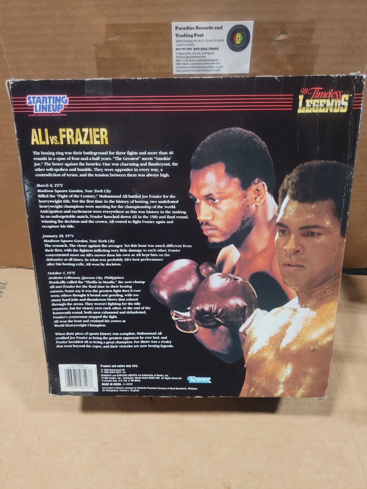 "Ali vs Frazier" Starting Lineup Timeless Legends 1998 Edition 12"