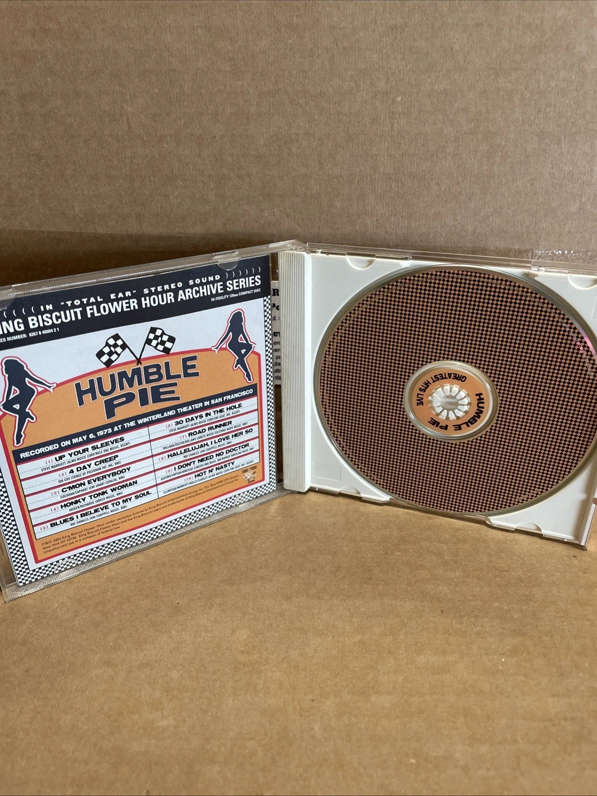 Greatest Hits Live by Humble Pie (CD, May-2003, King Biscuit Entertainment)