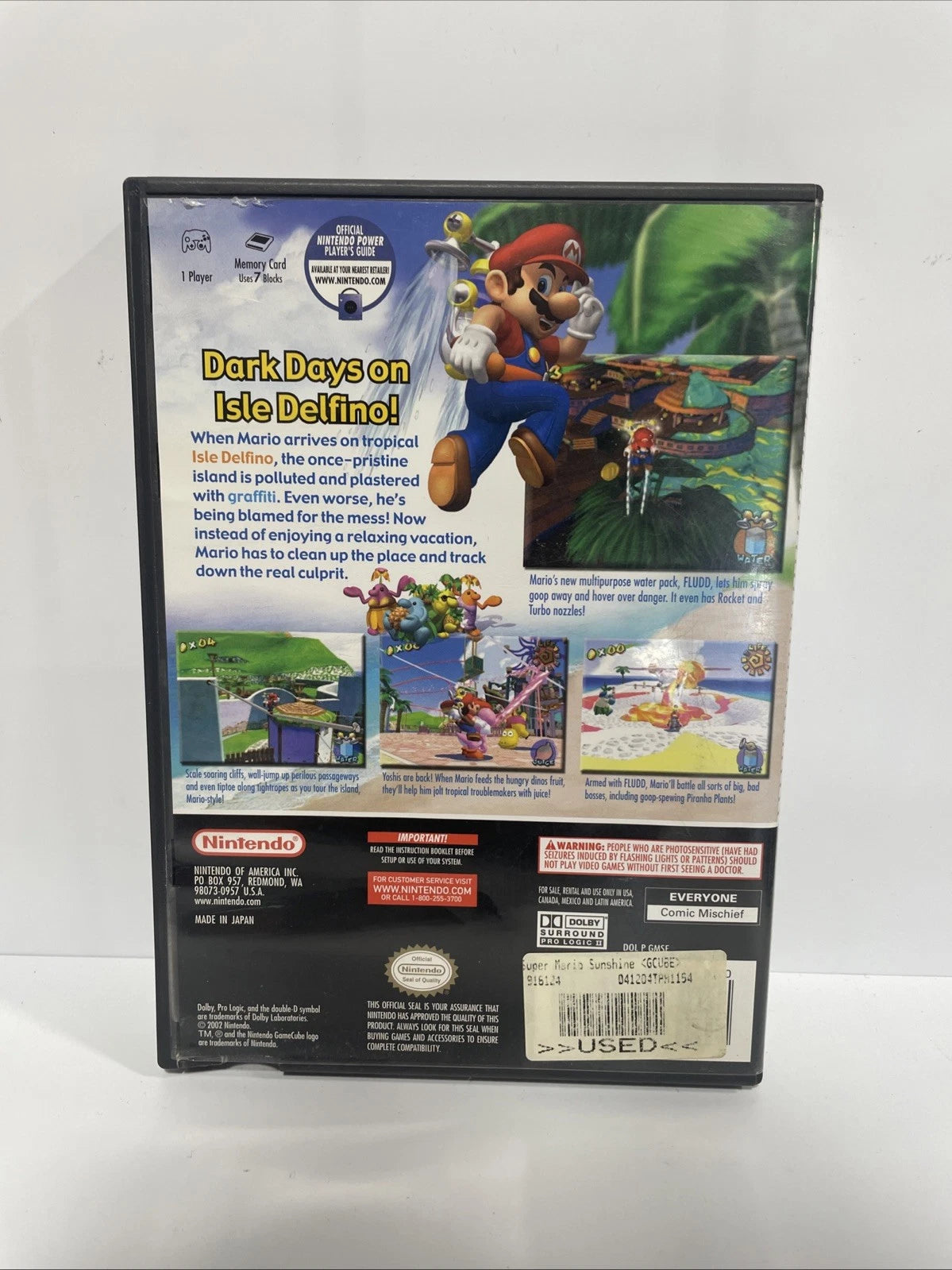 Super Mario Sunshine (Nintendo GameCube 2002) Tested