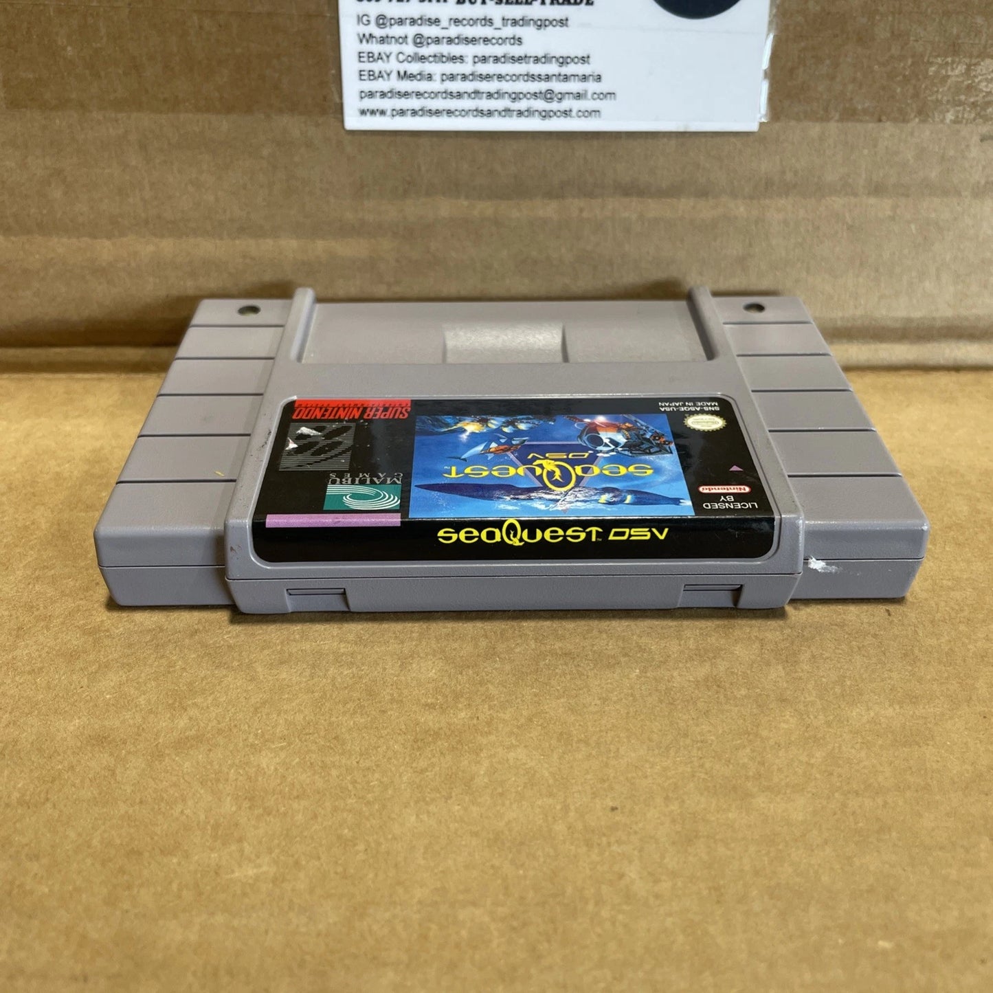 SeaQuest DSV (Super Nintendo SNES) Cartridge Clean Tested Authentic