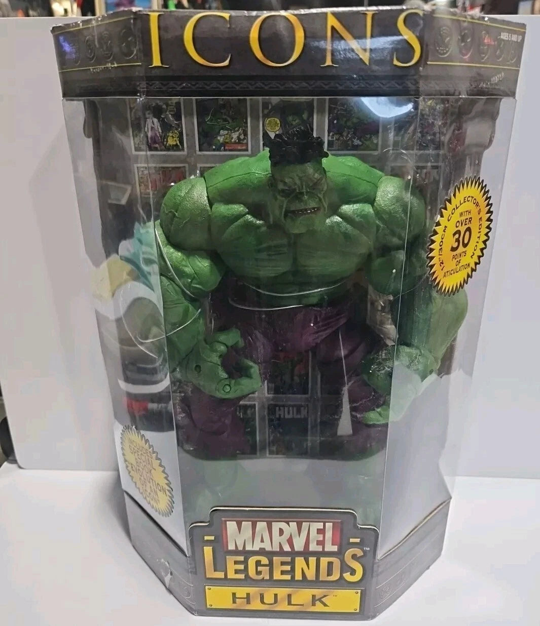 ToyBiz Marvel Legends Icons 12" Large Green Incredible Hulk 2006 Rare