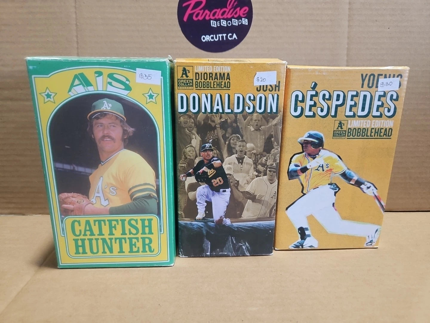 Oakland A’s Bobblehead Lot Of 7 Vintage Donaldson Hunter Giambi See Descrip