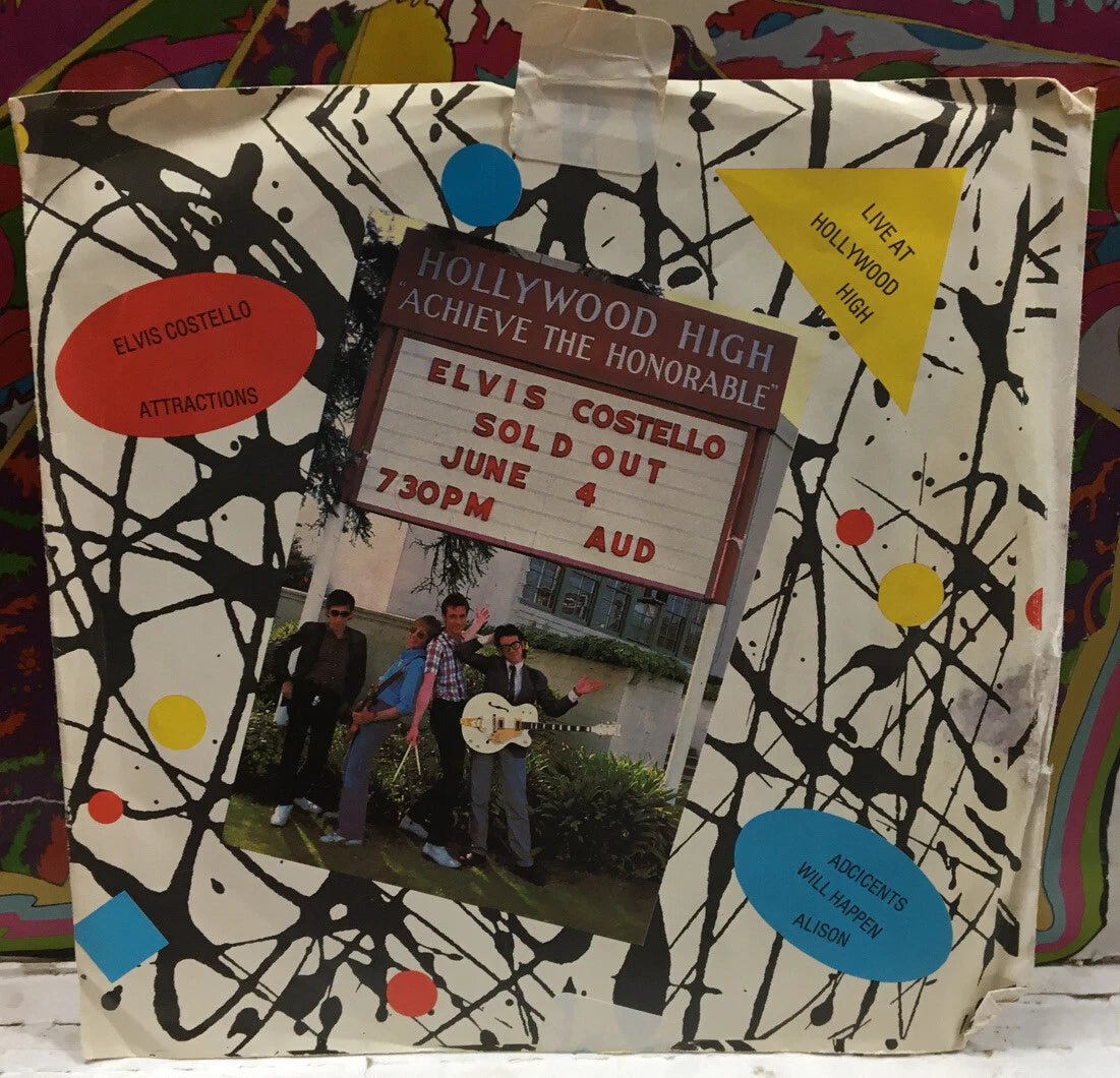 Elvis Costello & The Attractions Accidents Will Happen/Alison Promo 7” Single