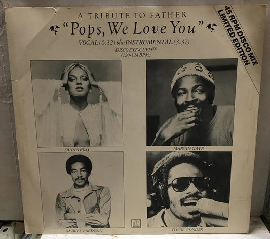Pops,We Love You ( A Tribute To Father) 12” UK Import Promo Record 12TMG1136
