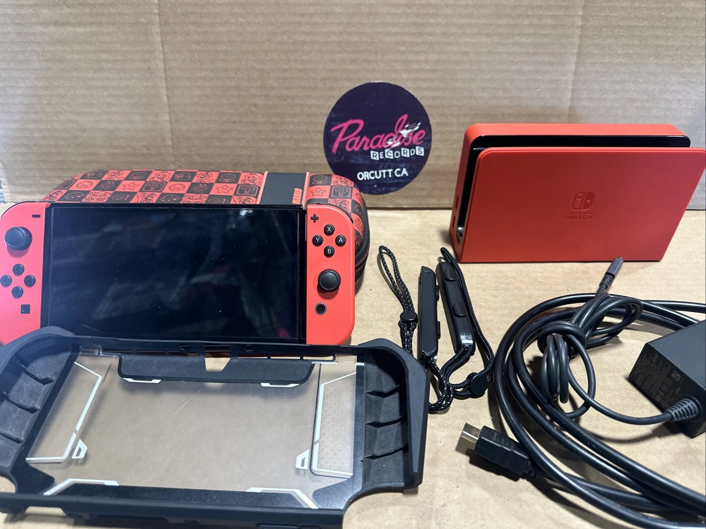 Nintendo Switch (OLED Model) HEG-001 Mario Red Edition 256GB Console READ