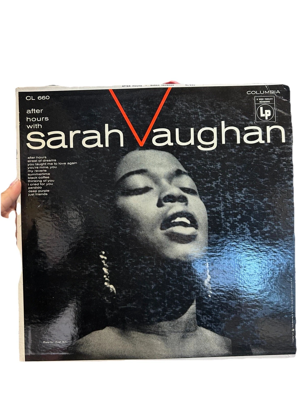 Sarah Vaughan - After Hours LP - Columbia - CL 660 6-Eye Mono