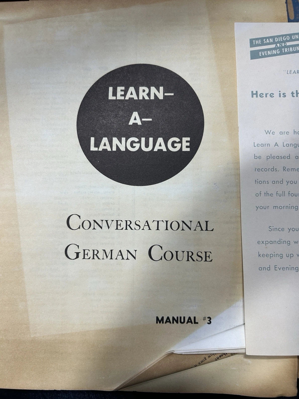 German Record Course/Learn A Language, 78rpm, Crown Publishers