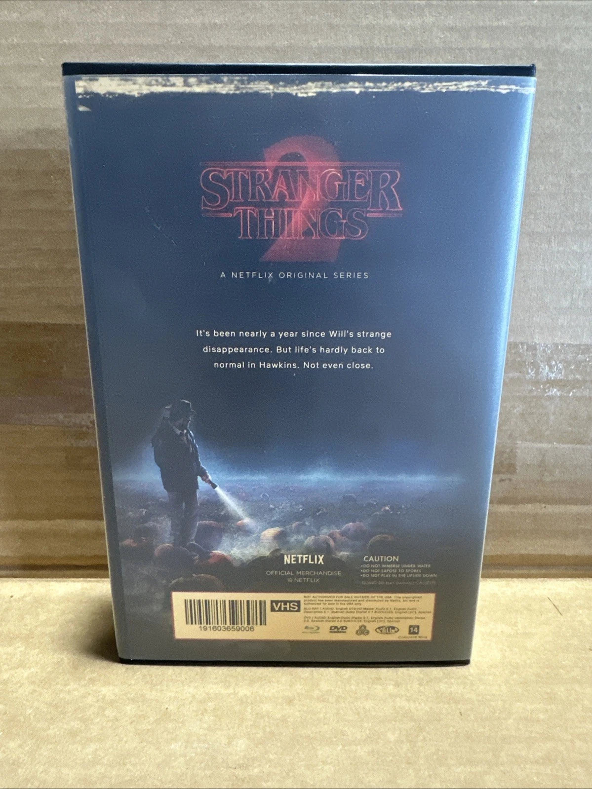 Stranger Things Season 2 Blu-ray + DVD Set Target VHS Box Exclusive Netflix Rare