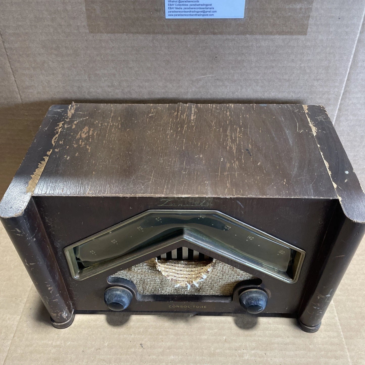 Zenith 6D029 AM Radio For Parts/Repair Vintage Rare Does Power On As Is
