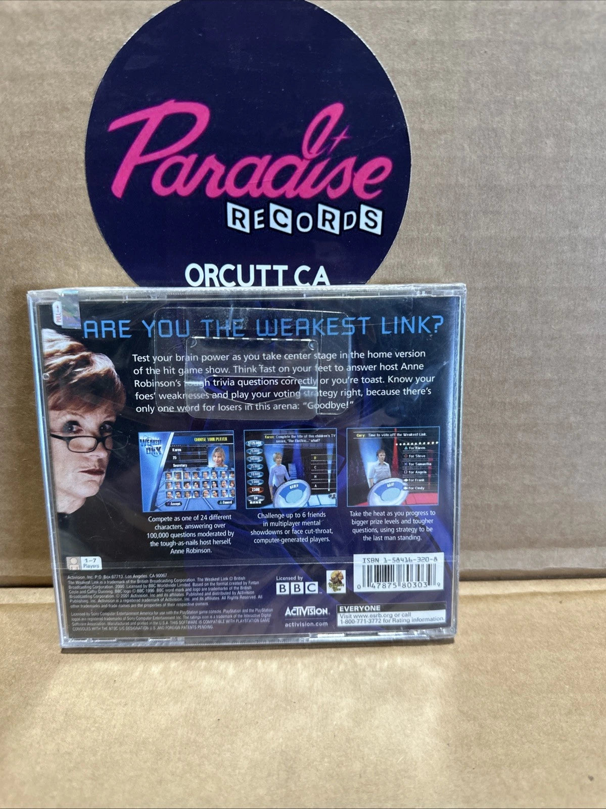 The Weakest Link PS1 PlayStation 1 + Reg Card - Complete CIB