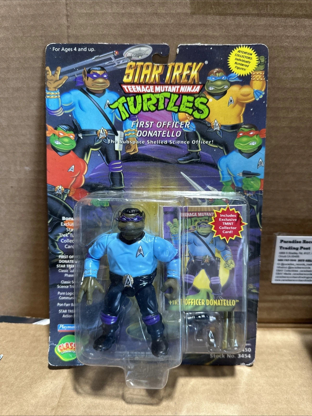 Vintage Star Trek TMNT First Officer Donatello/Spock 1994 NEW SEALED Playmates