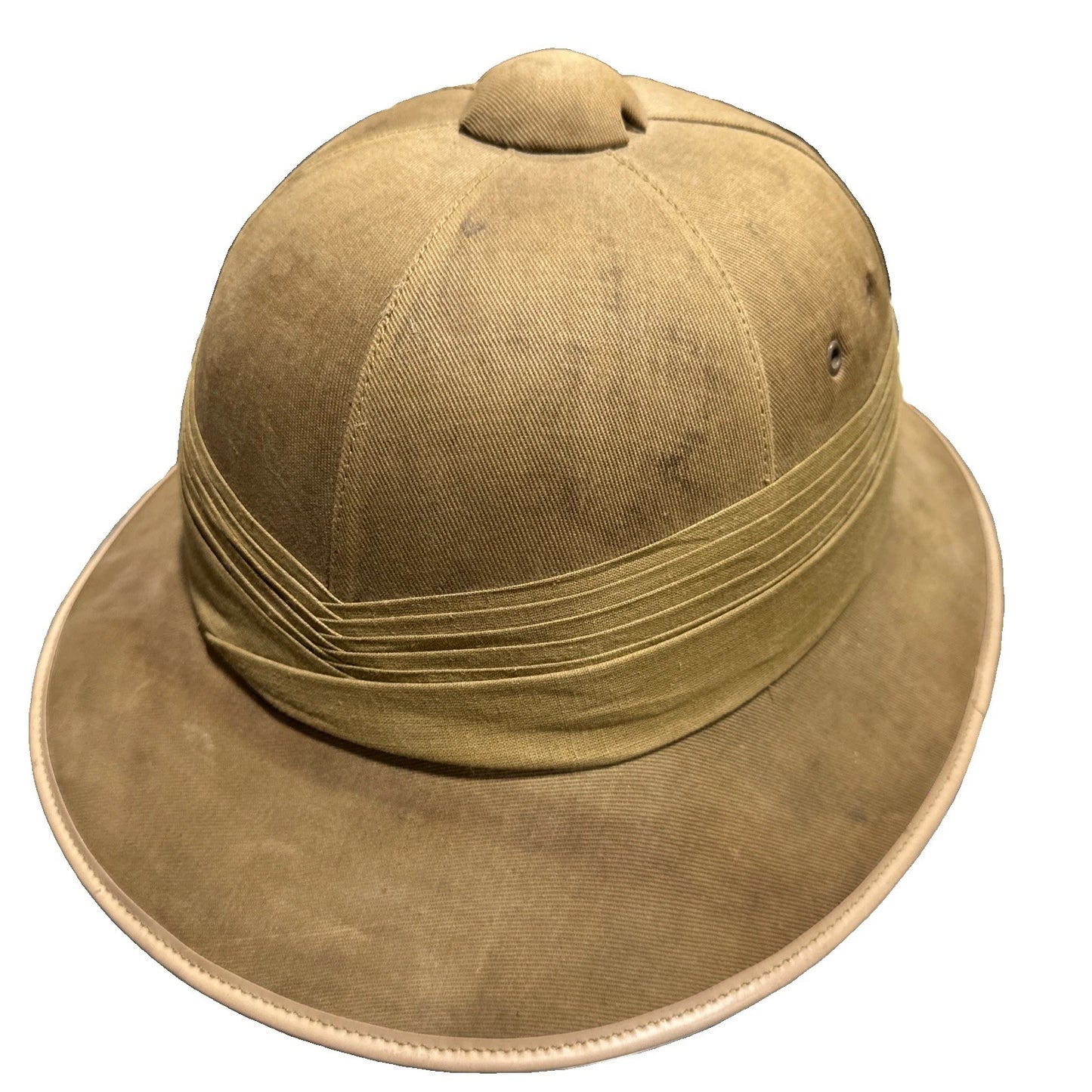 VTG 30s Abercrombie & Fitch His Majesty Safari Khaki Pith Helmet Made In England