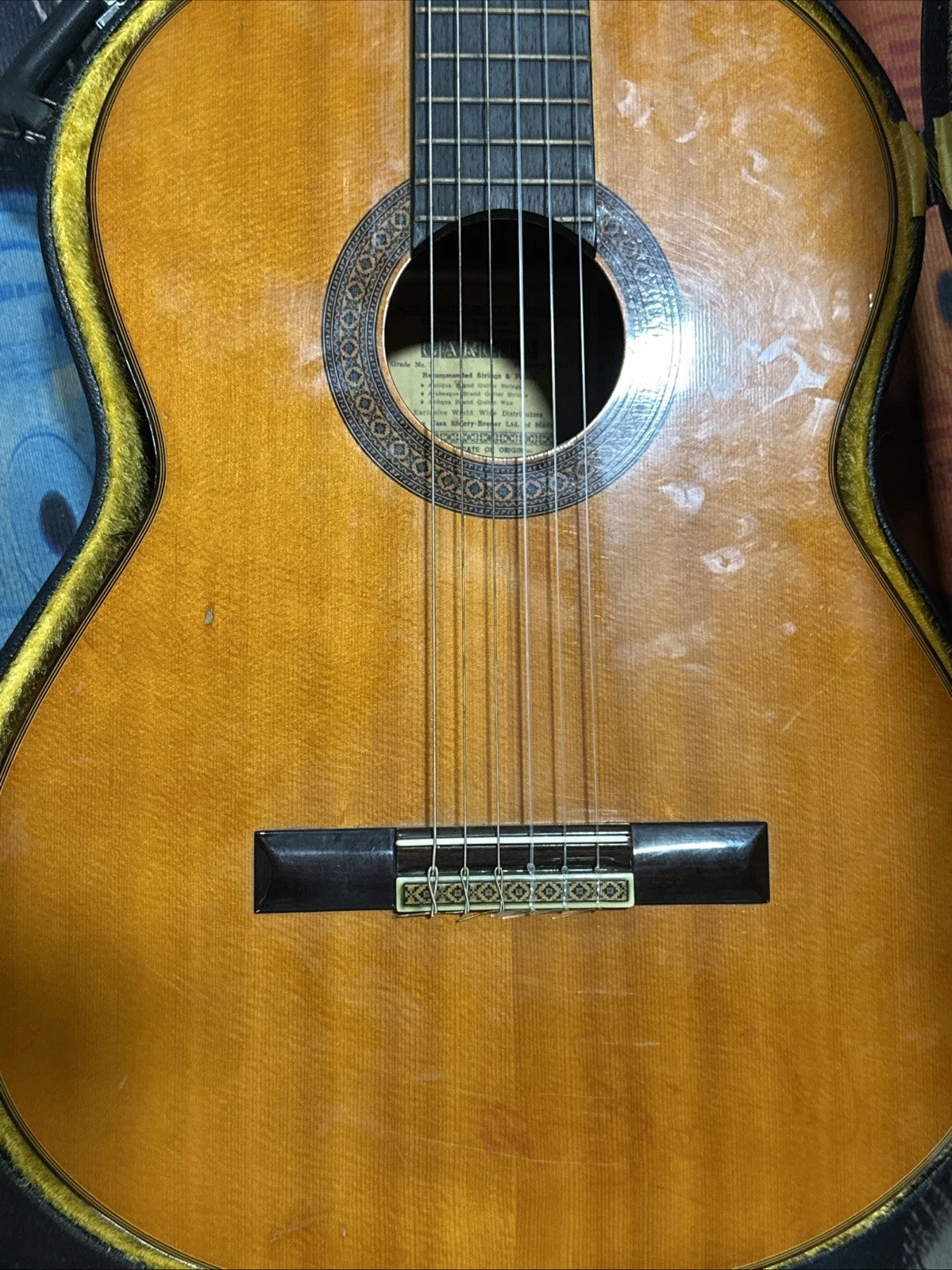 Vintage 1973 Garcia Grade No. 3 Classical Acoustic Guitar With Case
