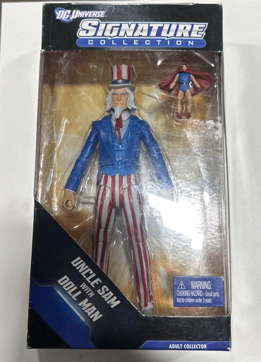 Mattel DC Universe Signature Collection UNCLE SAM & DOLL MAN 6" Figure 2012 New!