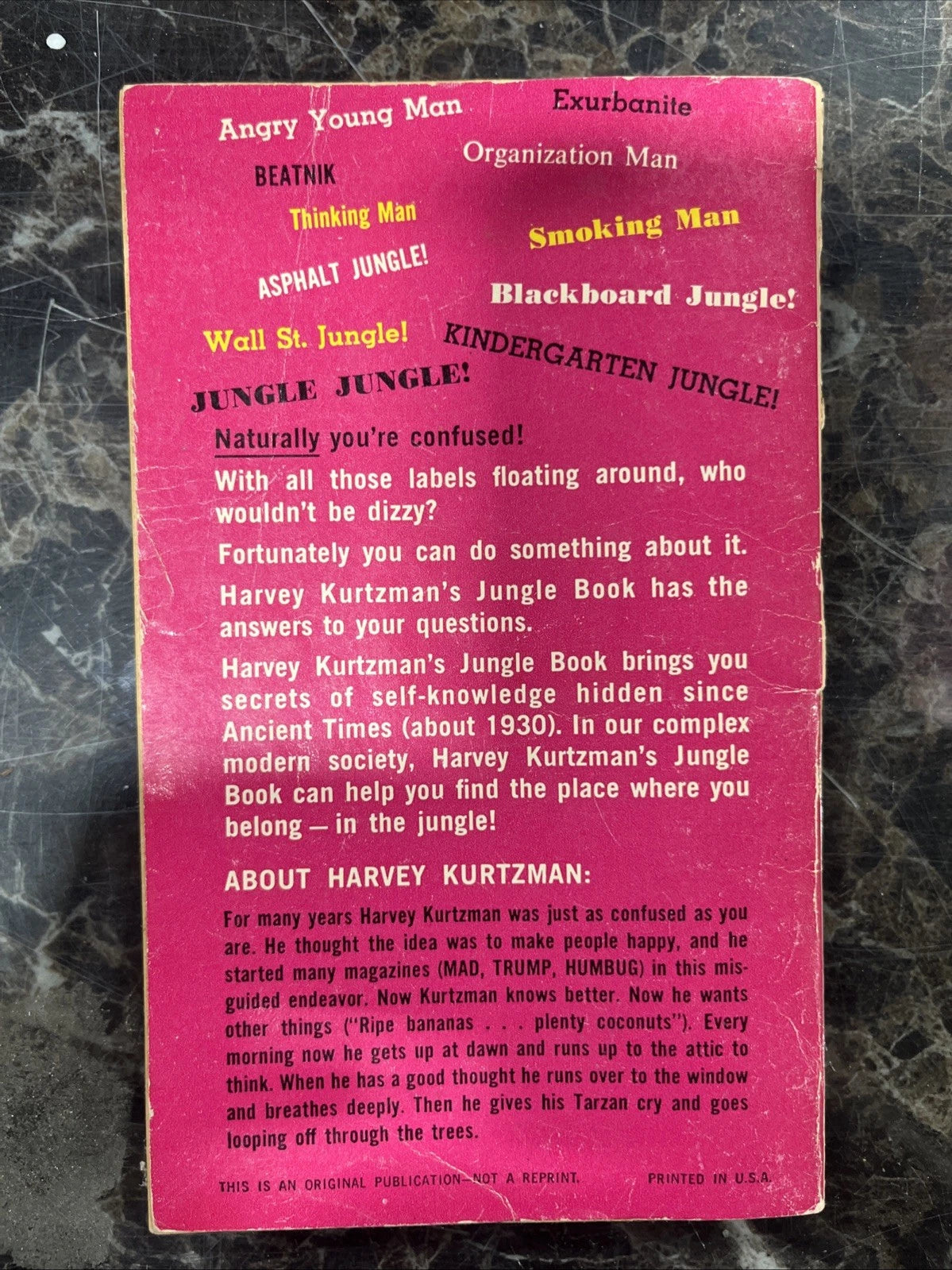 Harvey Kurtzman's Jungle Book 1959 Ballantines Book 1st Edition