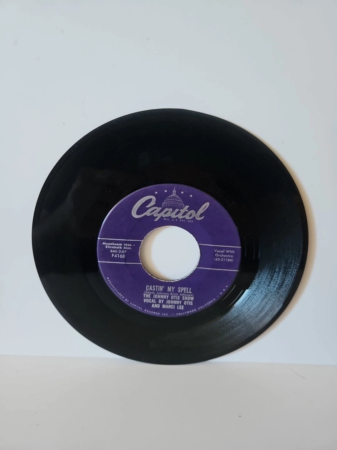 THE JOHNNY OTIS SHOW Castin' My Spell/Telephone Baby" 1959 45 RPM Capitol F4168
