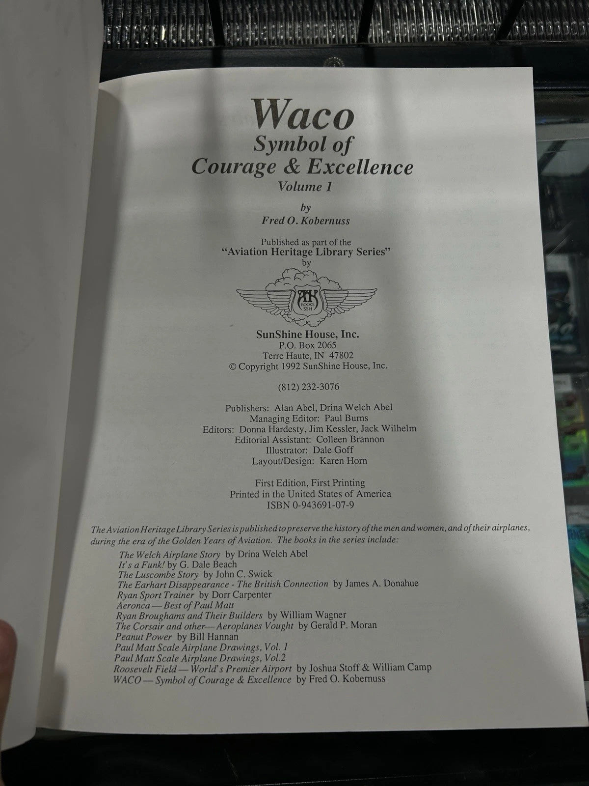 Waco : Symbol of Courage and Excellence by Fred O. Kobernuss (Trade Paperback)