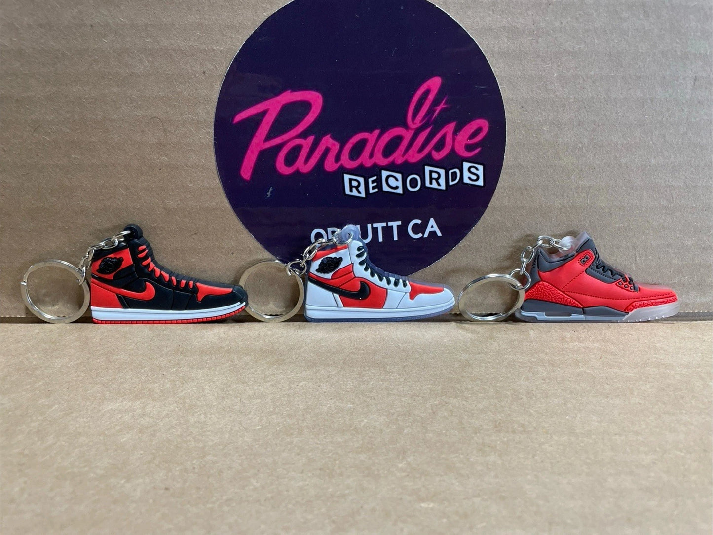 Retro Nike Michael Jordan Air Jordans Shoe Keychains Lot Of 3